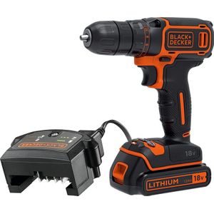 BLACK+DECKER BDCDC18-QW Accuboormachine - 18V - met Schroeffunctie - Inclusief Accu en Lader