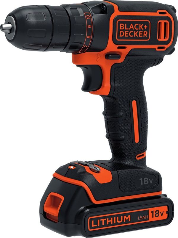 BLACK+DECKER BDCDC18-QW Accuboormachine - 18V - met schroeffunctie - inclusief accu en lader