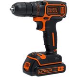 BLACK+DECKER Accuboormachine 18V + Lader 400mA BDCDC18K