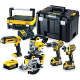 DeWALT DCK551P3T Accu Combiset - 5-delig - Brushless - 18V XR - 5.0Ah - TSTAK