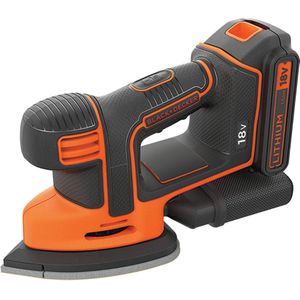 BLACK+DECKER 18V Mouse Detailschuurmachine - Accu - Zwart - Lithium-Ion