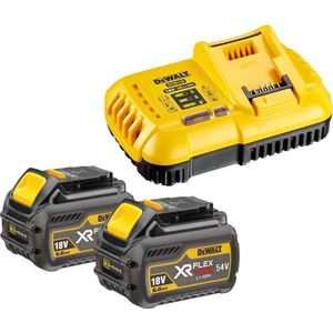 DeWALT DCB118T2 XR FlexVolt Starterset 2x 54V 6.0Ah Li-ion Accu + Snellader