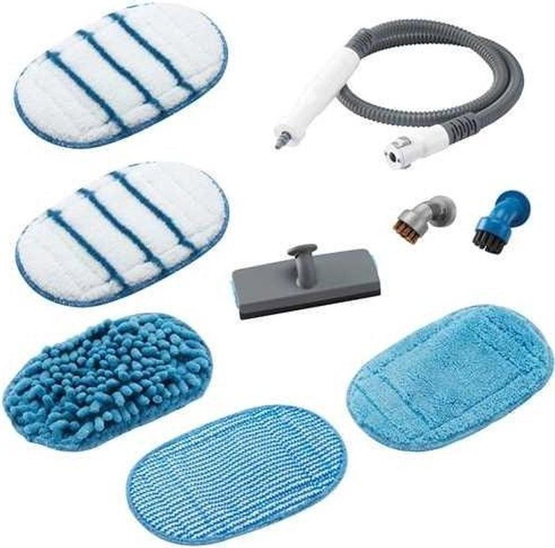 BLACK+DECKER - Set van 8 Stoomdweilaccessoires - Microvezel - Machinewasbaar