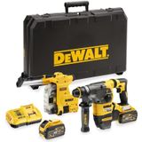 DeWalt DCH335X2 54V Li-Ion accu SDS-Plus combihamer incl. stofafzuiging set (2x 9,0Ah accu) in koffer - 3,5J