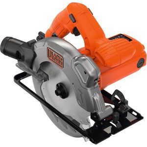 Black+Decker Handcirkelzaag (1250W, zaagdiepte 66 mm/50 mm (90°/45°) 1 zaagblad met parallelaanslag, diameter 190 mm, met snelspanhendel, geïntegreerde laser) CS1250L