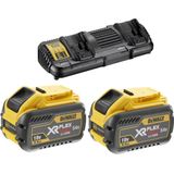 DeWALT DCB132X2 XR Flexvolt Accu's (2st) 54V 9.0Ah Li-ion + Duolader
