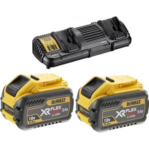 DeWALT DCB132X2 XR Flexvolt Accu's (2st) 54V 9.0Ah Li-ion + Duolader