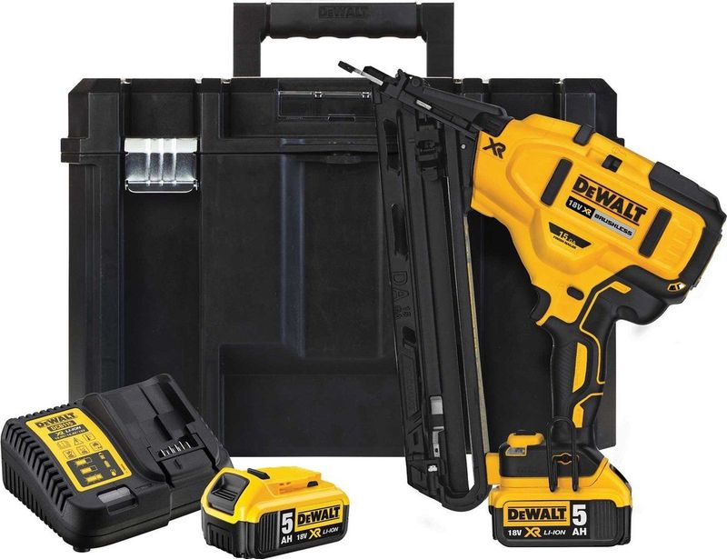 DeWALT DCN650P2-QW Afwerktacker - met 2 Accu’s - TSTAK - 18V