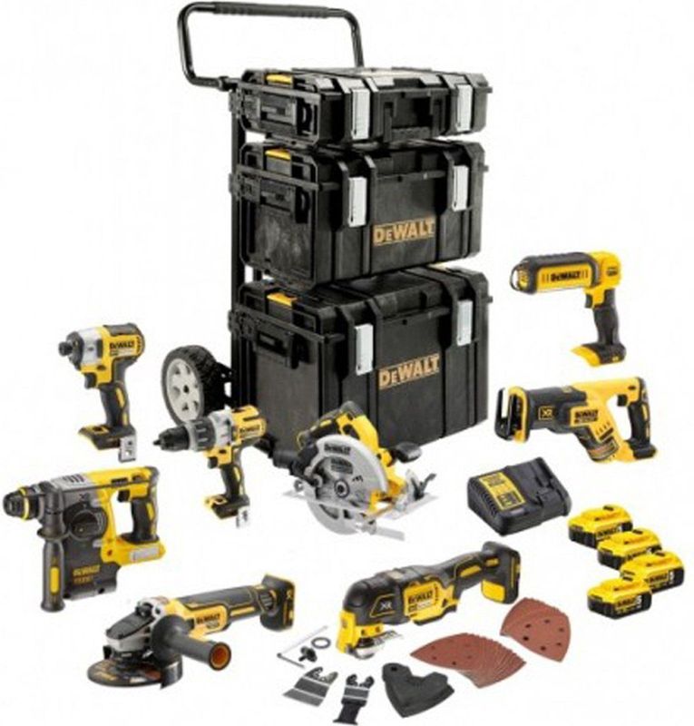 DeWALT DCK853P4 Accu Combiset 18V 5.0Ah XR Li-ion in ToughSystem