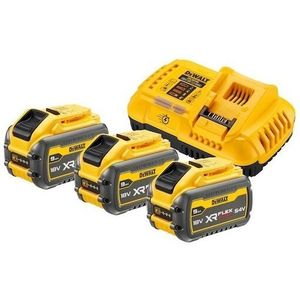 DeWalt DCB 118 X3 FlexVolt 54 V / 18 V starterset + 3x DCB 547 accu 9,0 Ah