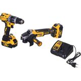 DeWalt DCK2080P2T accu set |  DCD796 accuboormachine + DCG405 accu haakse slijper | 18v 5.0Ah Li-ion