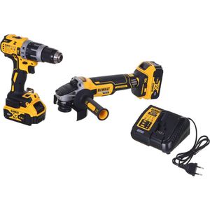 DeWalt DCK2080P2T accu set |  DCD796 accuboormachine + DCG405 accu haakse slijper | 18v 5.0Ah Li-ion