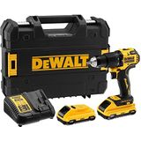 DeWALT DCD709L2T Compacte Accu Klop-/Schroefboormachine 18V XR 3.0Ah in TSTAK