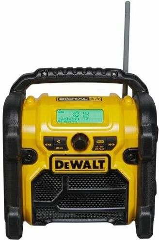 DeWalt - TS-MUSIC-DE - Draadloze Radio - DAB+/FM - Bouwplaatsradio met Accu- en Netvoeding