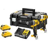 DeWalt DCK2110L2T actieset DCD701 boorschroefmachine + DCF801 slagschroevendraaier 12v 3,0Ah XR - DCK2110L2T-QW