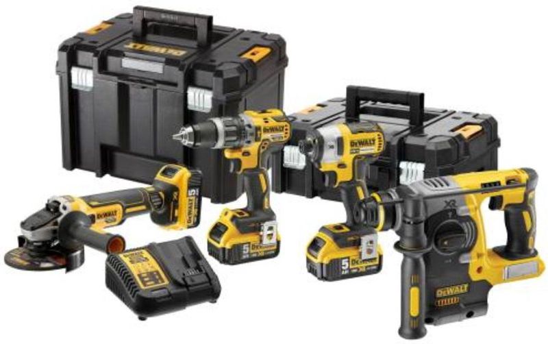 DeWALT DCK422P3T Accu Combiset 4-delig 18V 5,0Ah in TSTAK