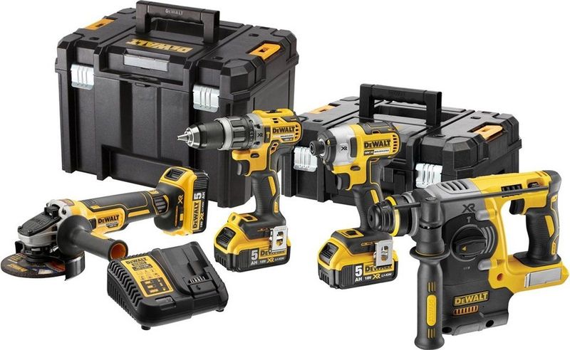 DeWALT DCK422P3T Accu Combiset 4-delig 18V 5,0Ah in TSTAK