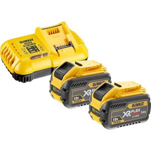 DeWALT DCB118Y2 XR FlexVolt Accu Starterset 2x 18V/54V 12Ah + snellader