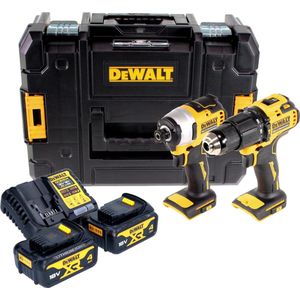 DeWalt DCK2062M2T-QW Combiset 18V Li-Ion - 2x 4,0Ah Accu