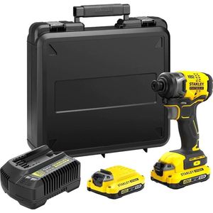 Stanley SFMCF810D2K FATMAX® V20 Accu slagschroevendraaier 170Nm Brushless 18V 2.0Ah in Koffer