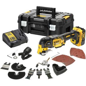 DeWALT DCS356P2-QW 18V XR Brushless multitool in TSTAK koffer met accessoires incl. 2x 5.0Ah accu en lader