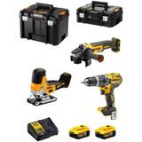 DeWALT DCK329P2T-QW Combiset - 18V - 3-delig - 2x 5.0Ah Accu - TSTAK Koffers