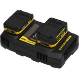 STANLEY FATMAX V20 18V 4A Dubbelpolige Lader - Snellader - Robuuste Behuizing
