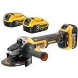 DeWalt DCG405P3 Haakse Slijper - 125mm - 18V Li-Ion - 3x 5.0Ah Accu