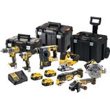 DeWALT DCK755P3T 18V Li-Ion accu 7-delige combiset (3x 5,0Ah accu) in TSTAK - koolborstelloos