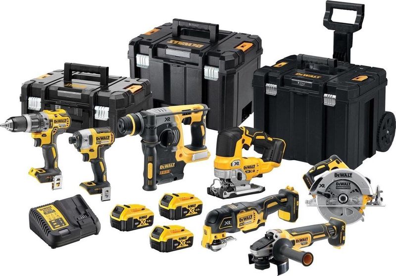DeWALT DCK755P3T 18V Li-Ion accu 7-delige combiset (3x 5,0Ah accu) in TSTAK - koolborstelloos