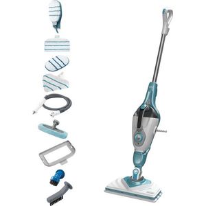 Black & Decker BHSM166DSM, Aufrechter Dampfreiniger, 0,5 l, Aqua-Farbe, Weiß, Tasten, Drehregler, Fixed, 6 m