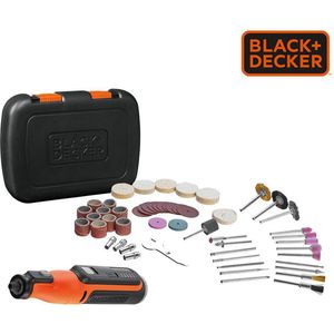 BLACK + DECKER 7.2V Multigereedschap - Inclusief 52 Accessoires - Hardcase