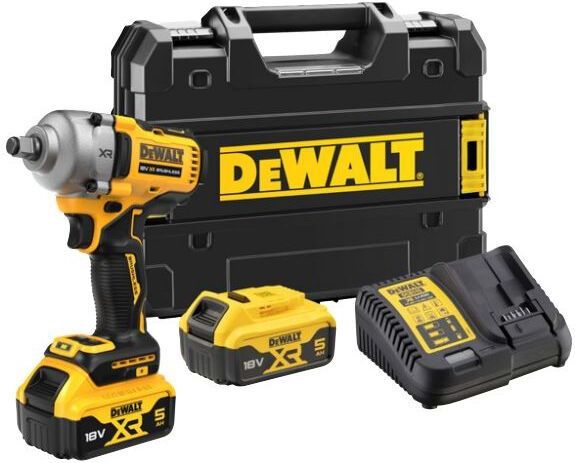 DeWALT DCF891P2T-QW 18V Li-ion XR Accu Slagmoersleutel set (1x 5.0Ah) in TSTAK koffer
