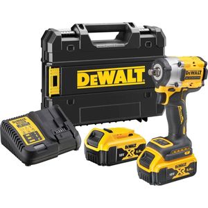 DeWalt DCF921P2T-QW - 18V XR Brushless Compacte Slagsmoersleutel | met Frictiering | 1/2" aansluiting | 2x 5.0Ah | in TSTAK - DCF921P2T-QW