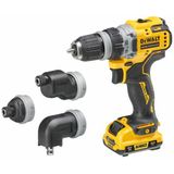 DeWALT DCD703L2T Multi-head Accu Schroefboormachine 12V XR 3.0Ah in TSTAK
