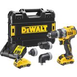 DeWALT DCD703L2T Multi-head Accu Schroefboormachine 12V XR 3.0Ah in TSTAK