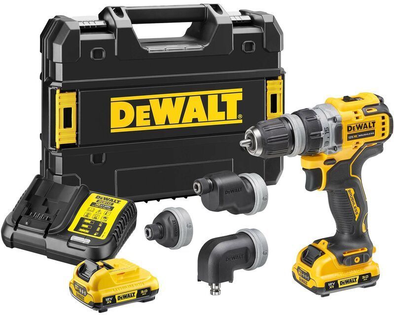 DeWALT DCD703L2T Multi-head Accu Schroefboormachine 12V XR 3.0Ah in TSTAK