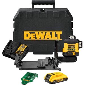 DeWALT DCLE34031D1 3x360° Compacte Kruislijnlaser Groen 18V 2.0Ah in Koffer