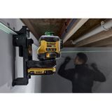 DeWALT DCLE34031N 3x360° Compacte Kruislijnlaser Groen 18V Basic Body In Koffer