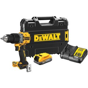 DeWALT DCD805E1T Compacte accu klop-/schroefboormachine 18V XR 1.7Ah POWERSTACK in TSTAK