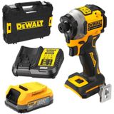 DeWALT DCF850E1T Compacte Accu Slagschroevendraaier 205Nm 18V XR 1.7Ah POWERSTACK In TSTAK