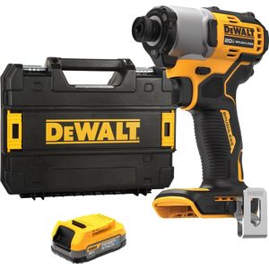 DeWALT DCF840E1T Accu slagschroevendraaier 192Nm 18V XR 1.7Ah POWERSTACK in TSTAK