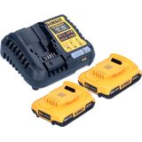 DeWALT DCB1104D2 Accu Starterset 18V XR 2.0Ah + DCB1104