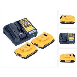 DeWALT DCB1104D2 Accu Starterset 18V XR 2.0Ah + DCB1104