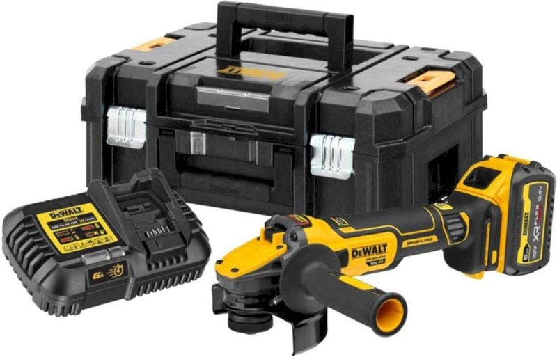 DeWALT DCG409VST1 FLEXVOLT Advantage Accu Haakse Slijper 125mm 18V XR 6.0Ah in TSTAK