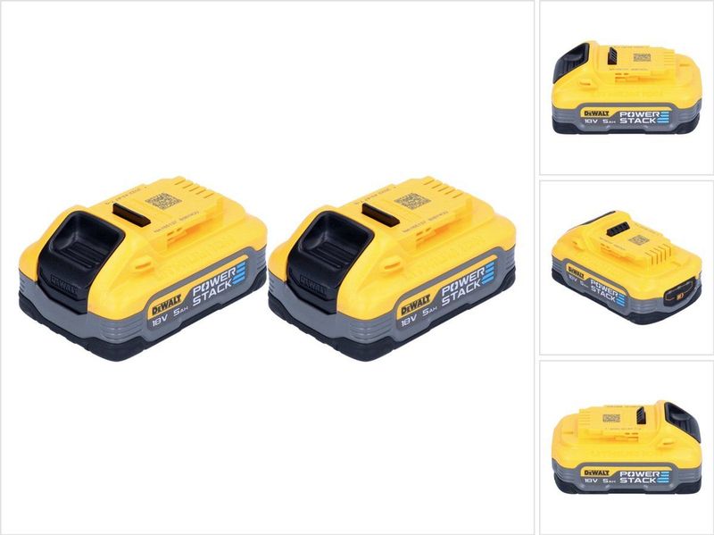DeWALT DCBP518H2 POWERSTACK - TWIN PACK Accu 18V 5.0Ah Li-ion