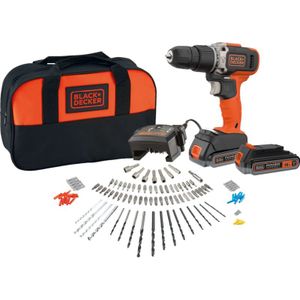 Black + Decker Schroef,-klopboormachine 18v ( 2 Accu's) | Boormachines