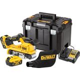 DeWALT DCW220P2 Accu Bandschuurmachine 75x533mm Brushless 18V XR 5.0Ah in TSTAK