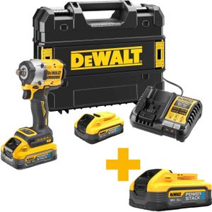 DEWALT Slagschroevendraaier 2-18V-5AH, accu POWERSTACK DCF921H2T