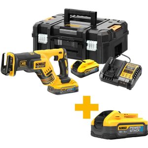 DeWalt DCS367H2T-QW Accu Reciprozaag | 18V XR Brushless | 2x 5.0Ah POWERSTACK accu | TSTAK koffer DCS367H2T-QW